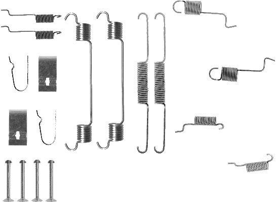 HELLA PAGID Комплектующие, тормозная колодка 8DZ 355 201-061